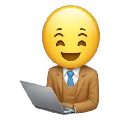 a happy laptop sticker