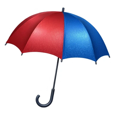 glitter red and blue umbrella resident evil sticker