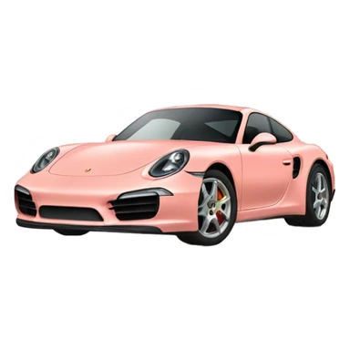light salmon pink porsche full body  sticker