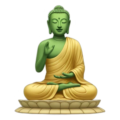 buddha statue doing TED speach sticker
