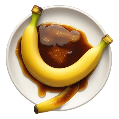 banana flambé sticker
