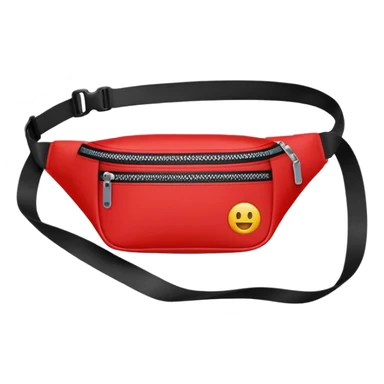 red waist bags sticker