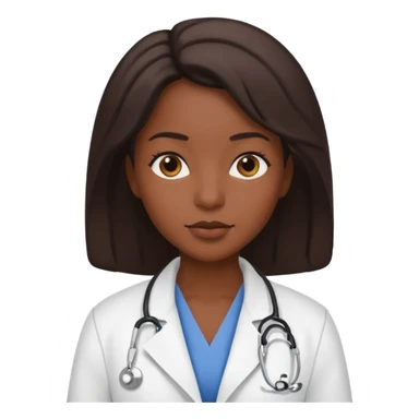 Black Doctor Woman sticker
