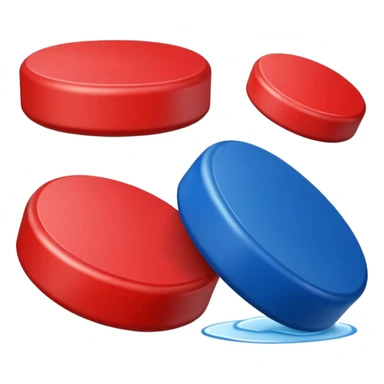 ice hockey ball (#00A3E0) and red (#F9423A) sticker