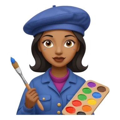 Street Painter black woman sticker