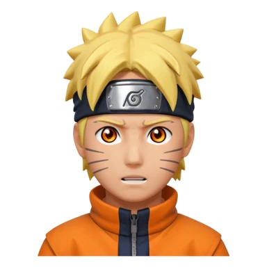 Naruto with Aura Laranja sticker