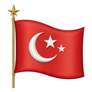 Ottoman empire 1600-1700 flag sticker