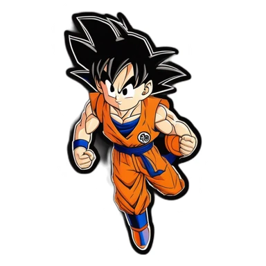 Son Goku avec un maillot de l’Algérie sticker