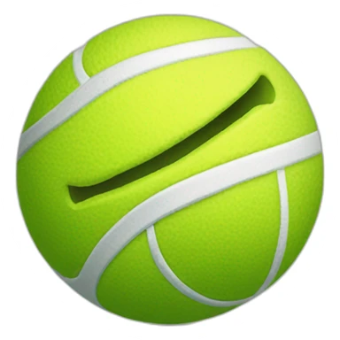 Tennisball der lacht sticker