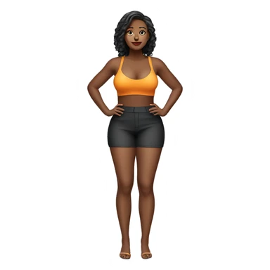 Attractive Woman Curvy Model full bod sticker