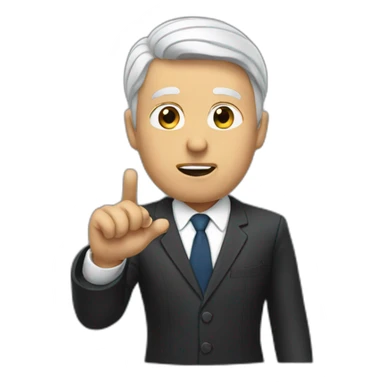 lawyer swearing with his hand sticker