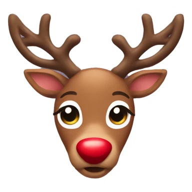 cute rudolph  sticker