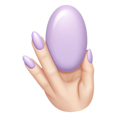 pastel lilac nails sticker