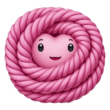 pink yarn sticker