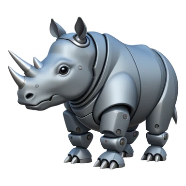 Giant robot rhinoceros sticker