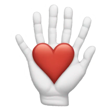 Broken heart hands sticker