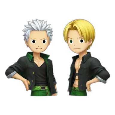Zoro et sanji  sticker