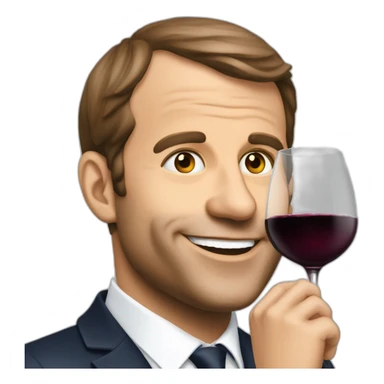 macron bois du vin sticker