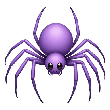 simple cute spider single colored lavender purple sticker