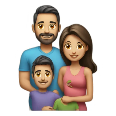 36 years old dad with two kids and a mortgage with his wife sticker