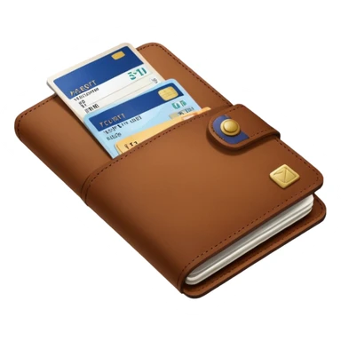 Travel wallet – larger, holds passport and tickets.
 sticker