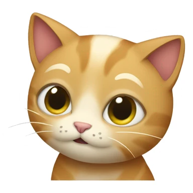 cat that is making  decisions sticker