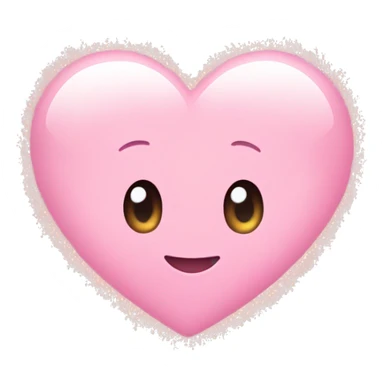 baby pink heart with sparkles  sticker