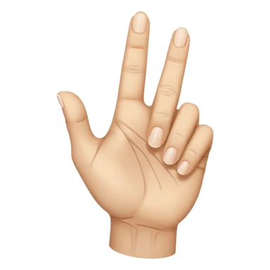 mano apuntando sticker