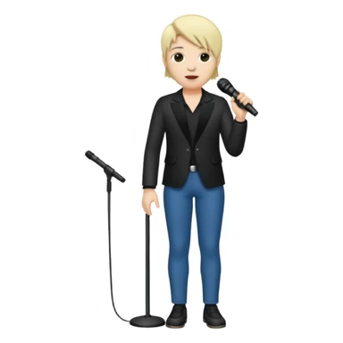 singer full body sticker