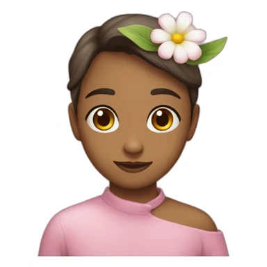 Coração-com flor sticker