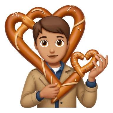 Pretzel in hand sticker