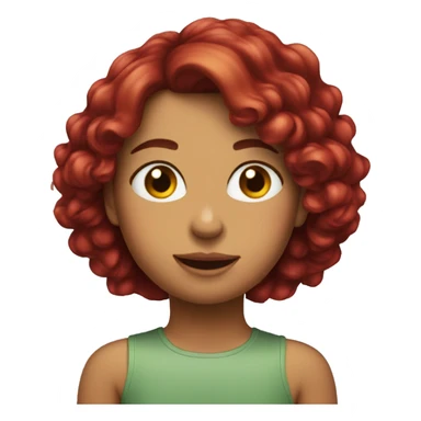 ragazza con i capelli rossi sticker