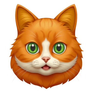 A cat with an emotion of shock sticker