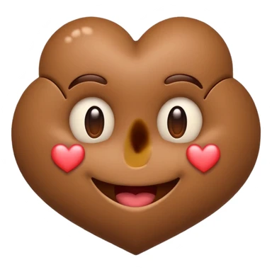 heart smile emoji. use 3 poops instead hearts sticker