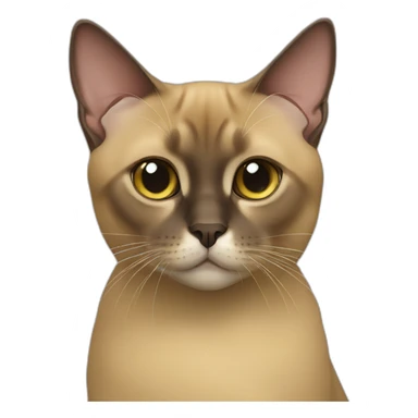 Burmese cat sticker