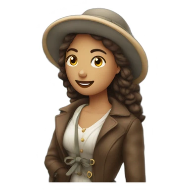 femme qui rend visite à son marin à dublin sticker