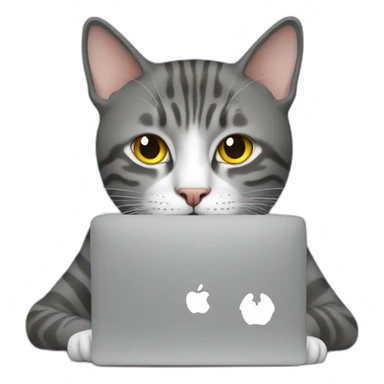 cat computer hacker sticker