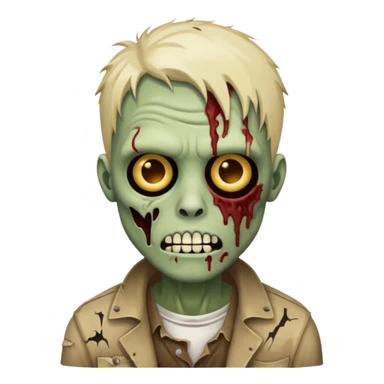 make a desinger i phone zombie emoji i phone  sticker