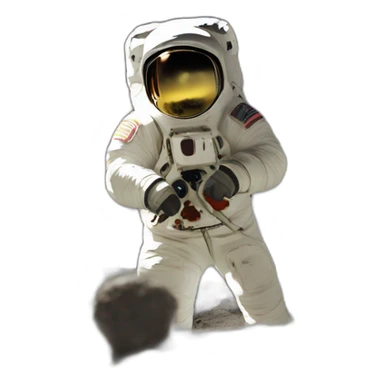 fake moon landing sticker