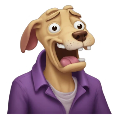 courage the cowardly dog sticker