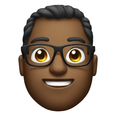 Bodybuilder with glasses  sticker