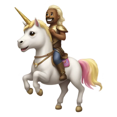 dog riding a unicorn  sticker