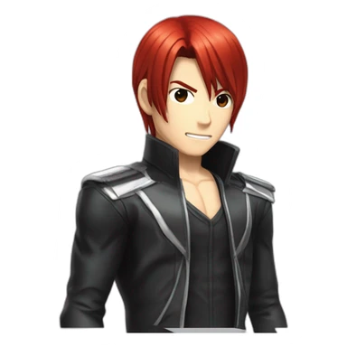 KING OF FIGHTER RED HAIR IORI YAGAMI sticker