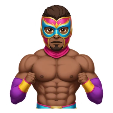 Male luchador  sticker