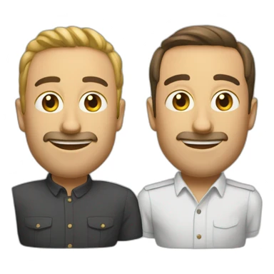 deux développeurs web amis sticker