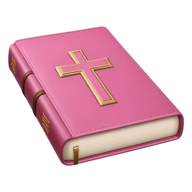 A minimalist pink bible sticker