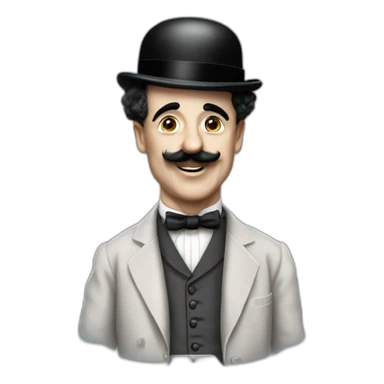 Charlie chaplin without the cap sticker