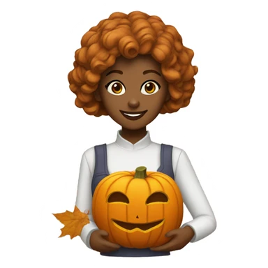 Pumpkin spice girl sticker