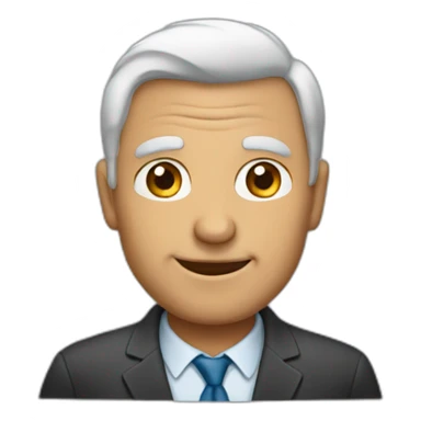 hombre 55 años negocios sticker