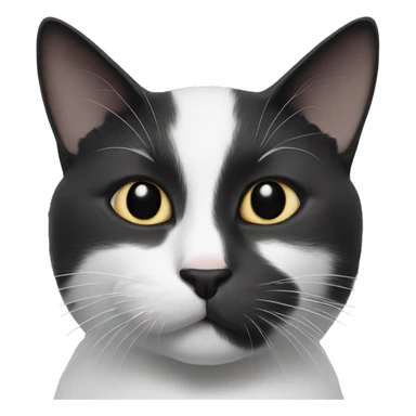 Black and white cat, like Felix  sticker